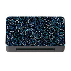 Blue Abstract Decor Memory Card Reader With Cf