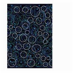 Blue Abstract Decor Large Garden Flag (two Sides)