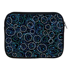 Blue Abstract Decor Apple Ipad 2/3/4 Zipper Cases