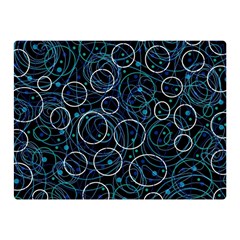 Blue Abstract Decor Double Sided Flano Blanket (mini) 