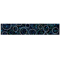 Blue Abstract Decor Flano Scarf (large)