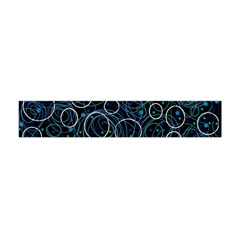 Blue Abstract Decor Flano Scarf (mini)