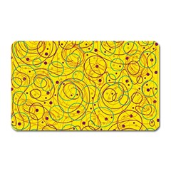 Yellow Abstract Art Magnet (rectangular)