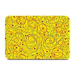 Yellow Abstract Art Plate Mats