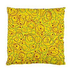 Yellow Abstract Art Standard Cushion Case (two Sides)