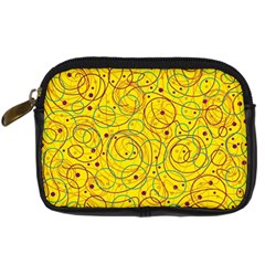 Yellow Abstract Art Digital Camera Cases