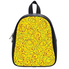 Yellow Abstract Art School Bags (small) 