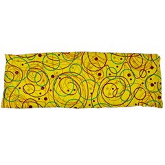 Yellow Abstract Art Body Pillow Case (dakimakura)