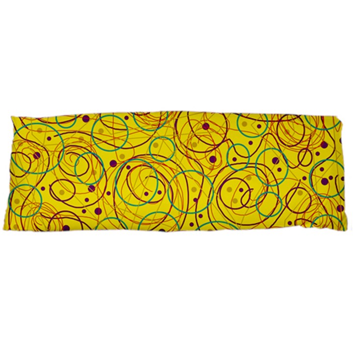 Yellow abstract art Body Pillow Case (Dakimakura)