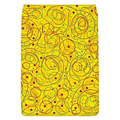 Yellow Abstract Art Flap Covers (l) 