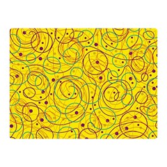 Yellow Abstract Art Double Sided Flano Blanket (mini) 