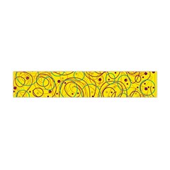 Yellow Abstract Art Flano Scarf (mini) by Valentinaart