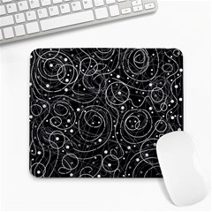 Black And White Magic Large Mousepads