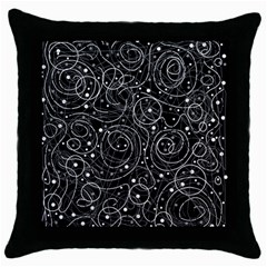 Black And White Magic Throw Pillow Case (black)