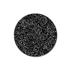 Black And White Magic Magnet 3  (round)