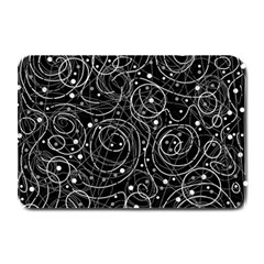 Black And White Magic Plate Mats by Valentinaart