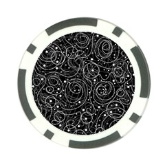 Black And White Magic Poker Chip Card Guards