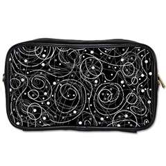 Black And White Magic Toiletries Bags 2-side