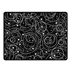 Black And White Magic Fleece Blanket (small)