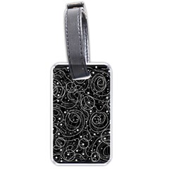 Black And White Magic Luggage Tags (one Side) 