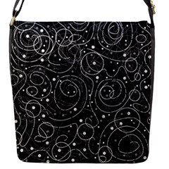 Black And White Magic Flap Messenger Bag (s)