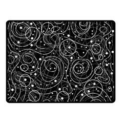 Black And White Magic Double Sided Fleece Blanket (small) 