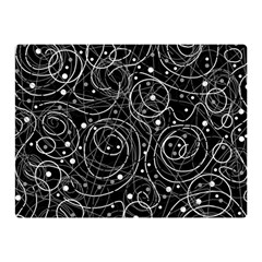 Black And White Magic Double Sided Flano Blanket (mini)  by Valentinaart