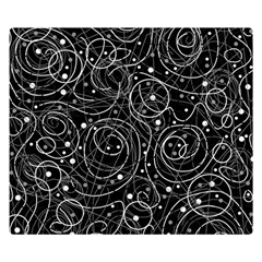 Black And White Magic Double Sided Flano Blanket (small) 