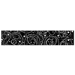 Black And White Magic Flano Scarf (small) by Valentinaart