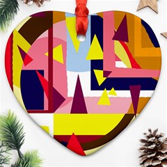 Colorful abstraction Ornament (Heart) 