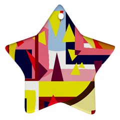 Colorful Abstraction Ornament (star) 