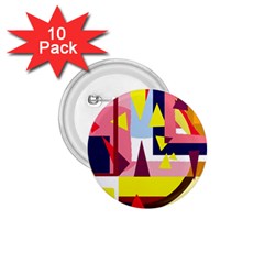 Colorful Abstraction 1 75  Buttons (10 Pack)