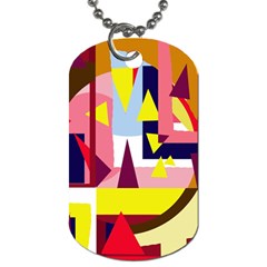 Colorful Abstraction Dog Tag (two Sides)