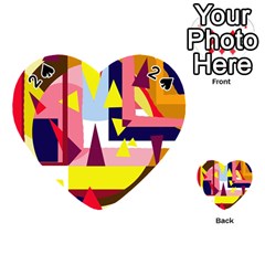 Colorful abstraction Playing Cards 54 (Heart) 