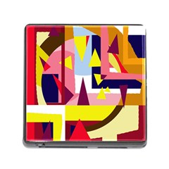 Colorful Abstraction Memory Card Reader (square)