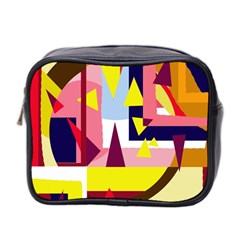 Colorful Abstraction Mini Toiletries Bag 2-side