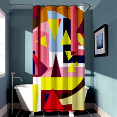 Colorful Abstraction Shower Curtain 36  X 72  (stall)  by Valentinaart