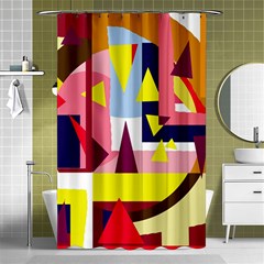 Colorful abstraction Shower Curtain 48  x 72  (Small) 