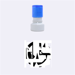 Colorful abstraction Rubber Round Stamps (Small)