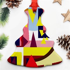 Colorful Abstraction Christmas Tree Ornament (2 Sides)