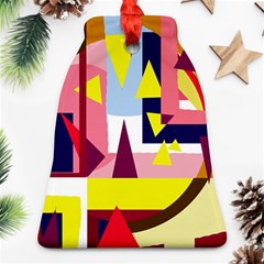 Colorful Abstraction Bell Ornament (2 Sides)