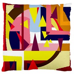 Colorful Abstraction Large Cushion Case (one Side)