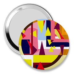 Colorful Abstraction 3  Handbag Mirrors