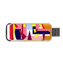 Colorful Abstraction Portable Usb Flash (one Side) by Valentinaart