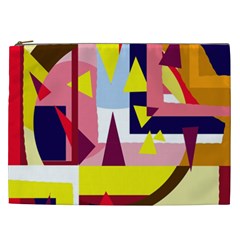 Colorful Abstraction Cosmetic Bag (xxl) 