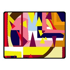 Colorful Abstraction Double Sided Fleece Blanket (small) 