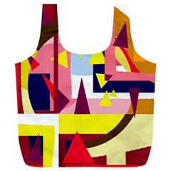 Colorful abstraction Full Print Recycle Bags (L) 