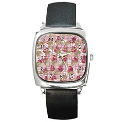 Decor Square Metal Watch