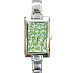 Gray Decorative Abstraction Rectangle Italian Charm Watch