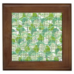 Gray Decorative Abstraction Framed Tiles